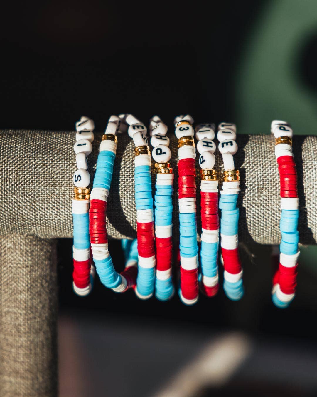 Phillies Beaded Bracelet