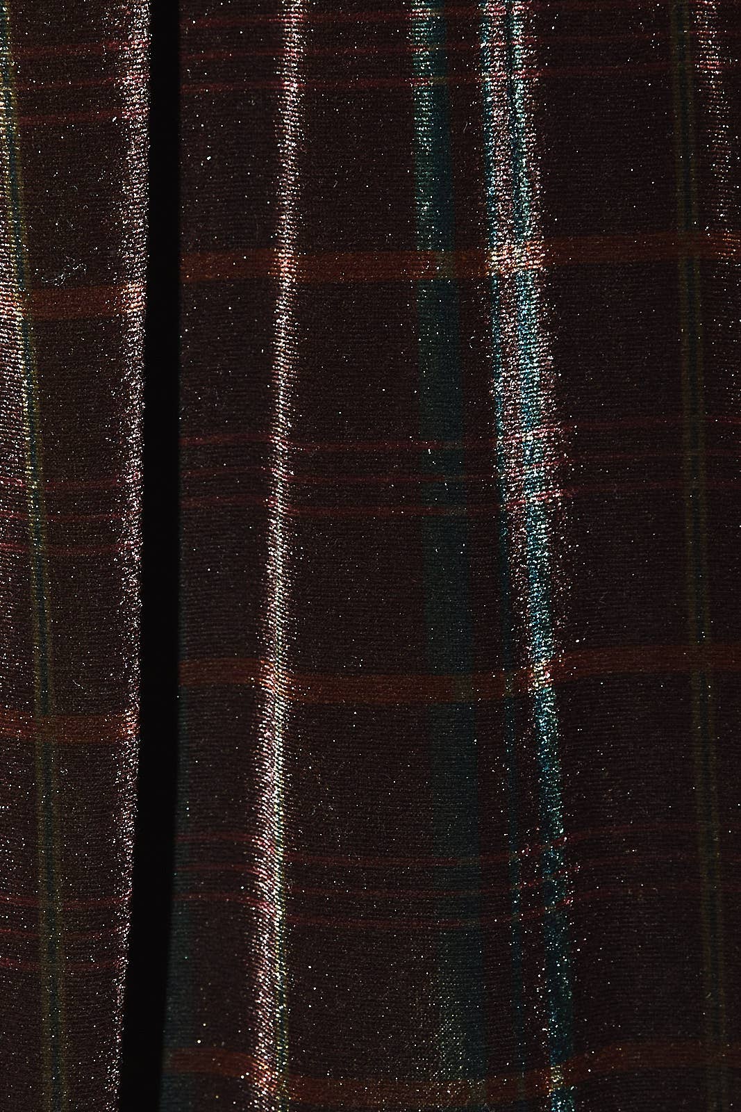 VELVET Plaid COLLARED SLEEVELESS MINI DRESS