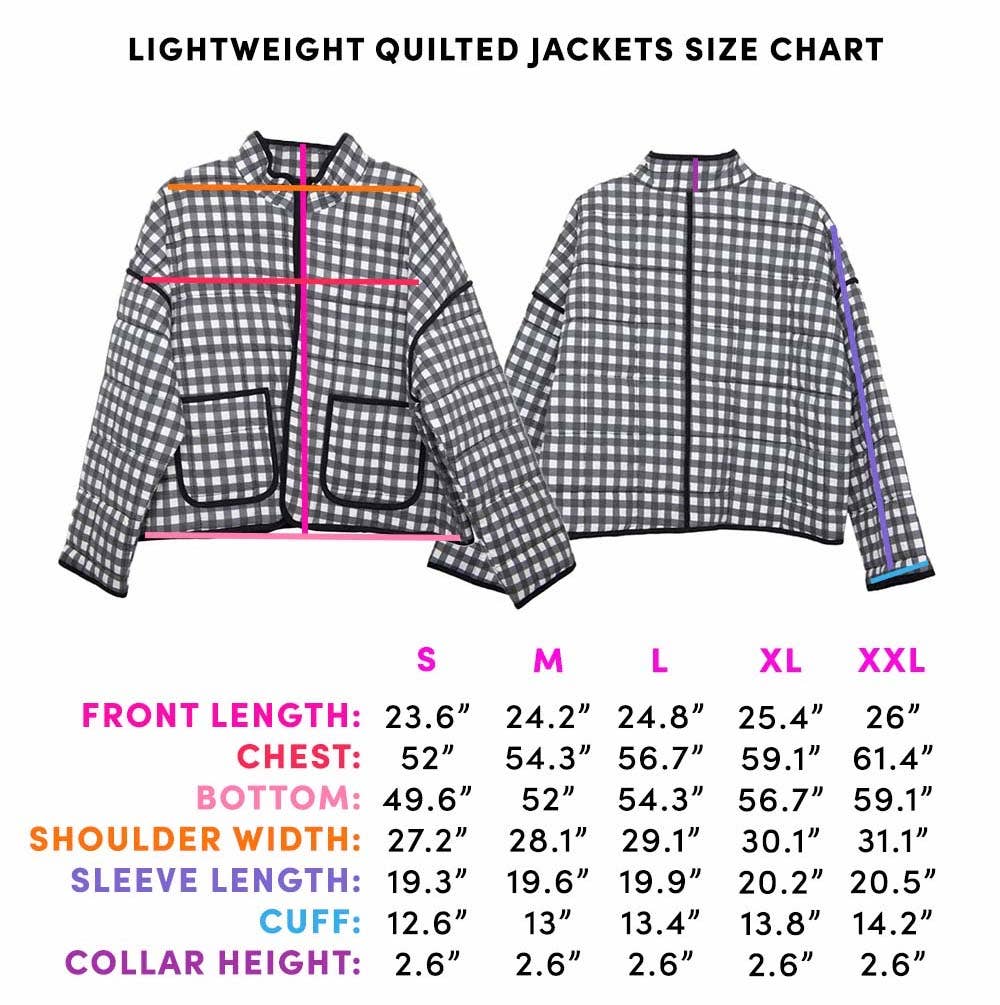 Checkered Quilted Jacket