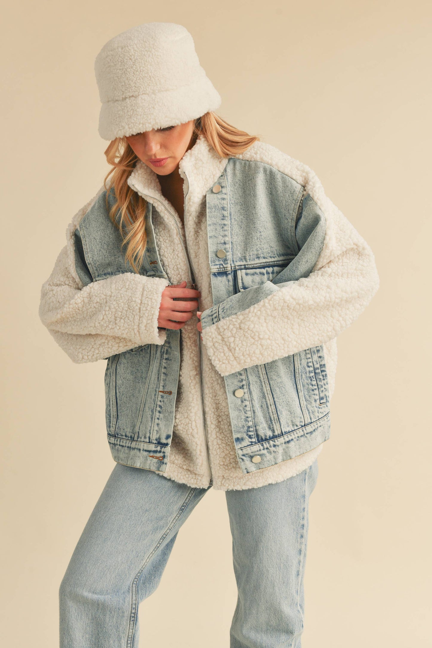 Fleece and Denim Doro Jacket
