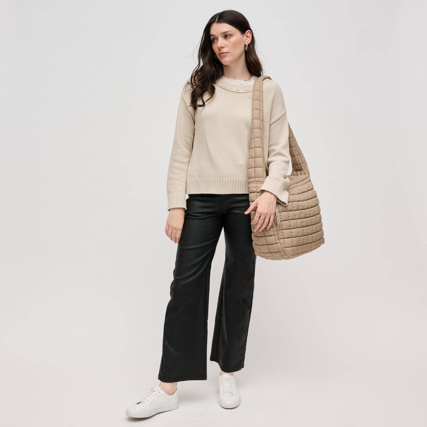 Quilted Nylon Puffer Hobo