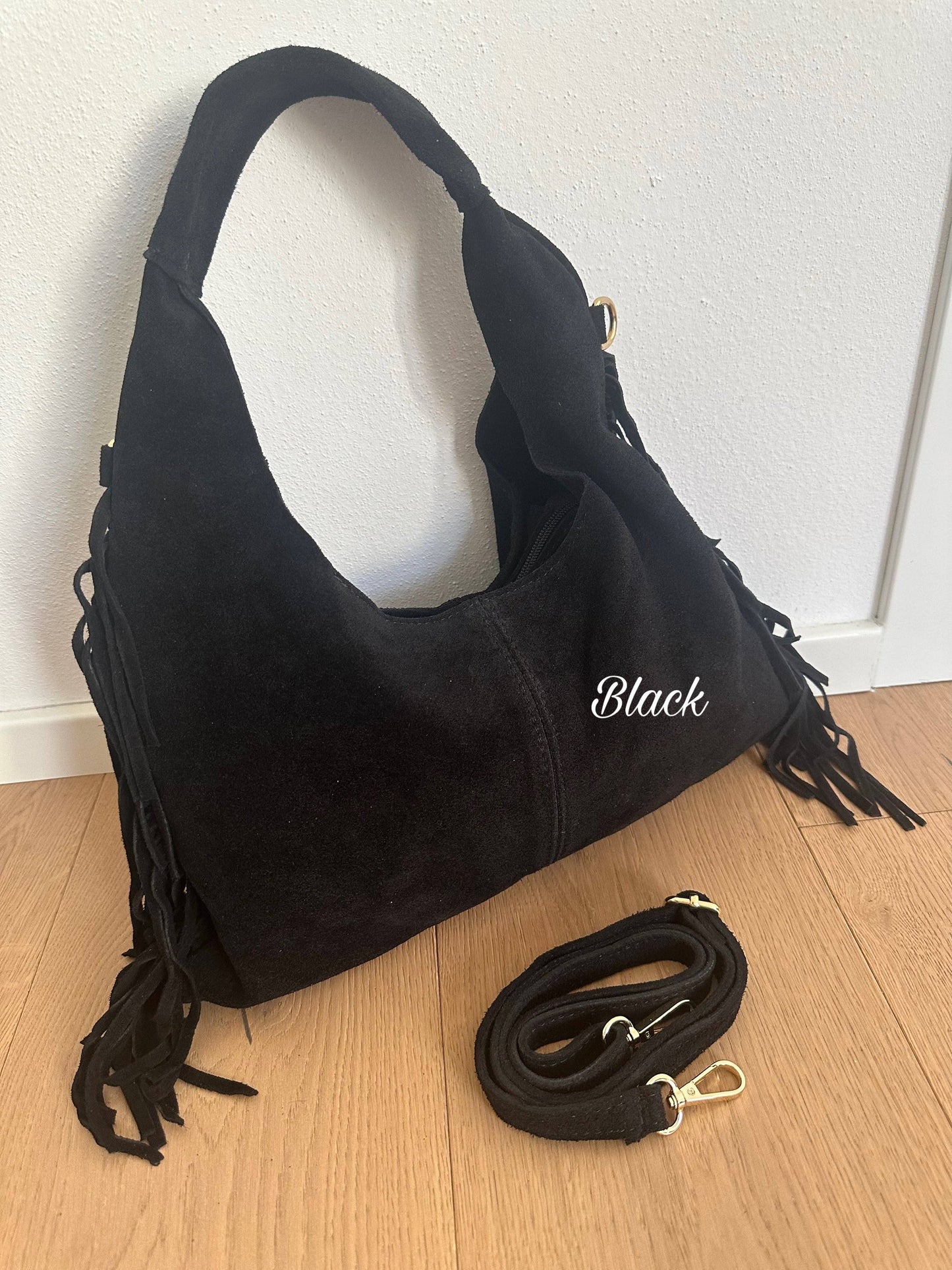 Jane Genuine Leather Fringe Bag