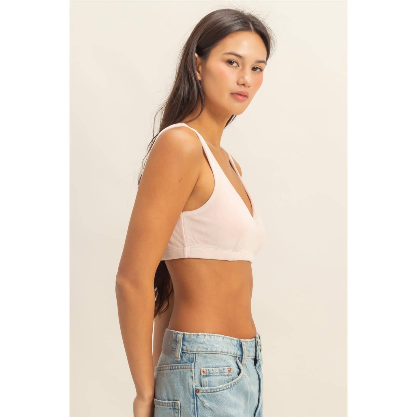 V-Neck Crop Bralette Top