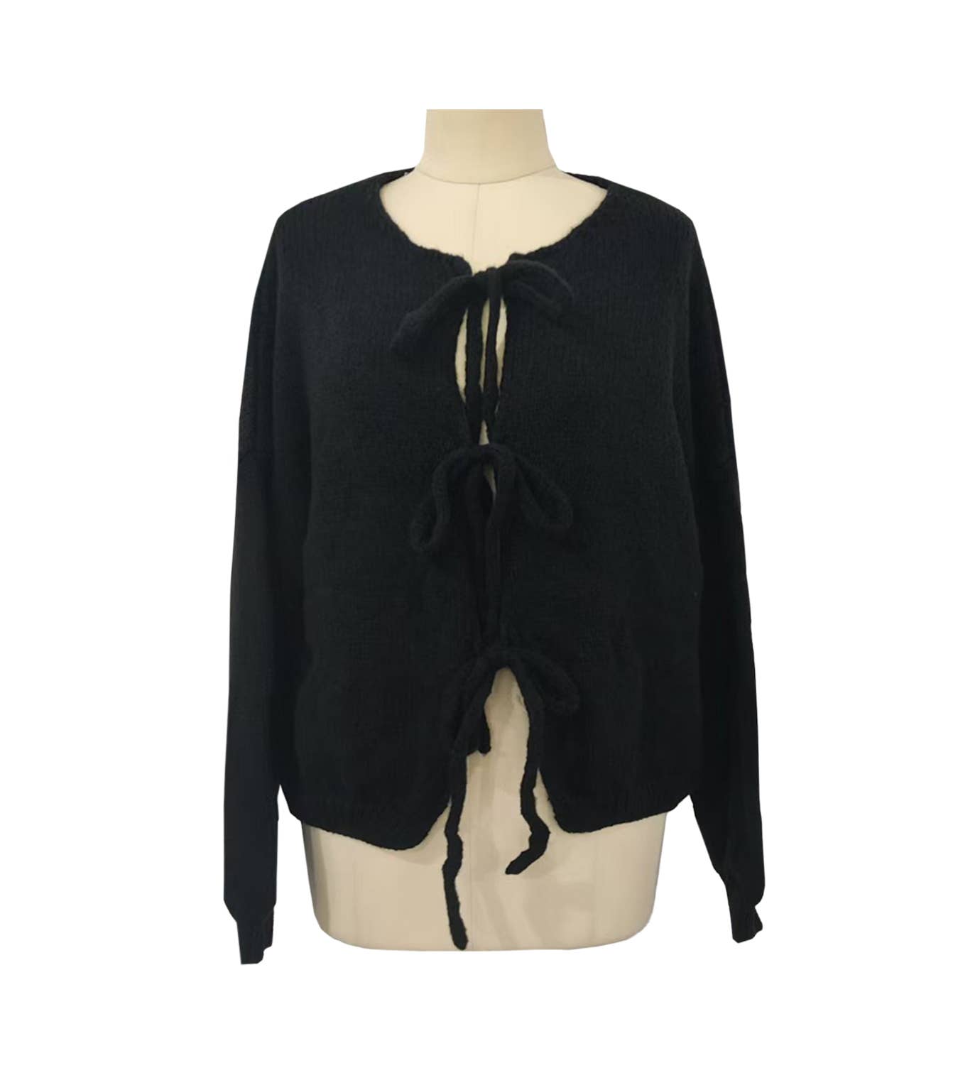 Bow Lace Up Cardigan