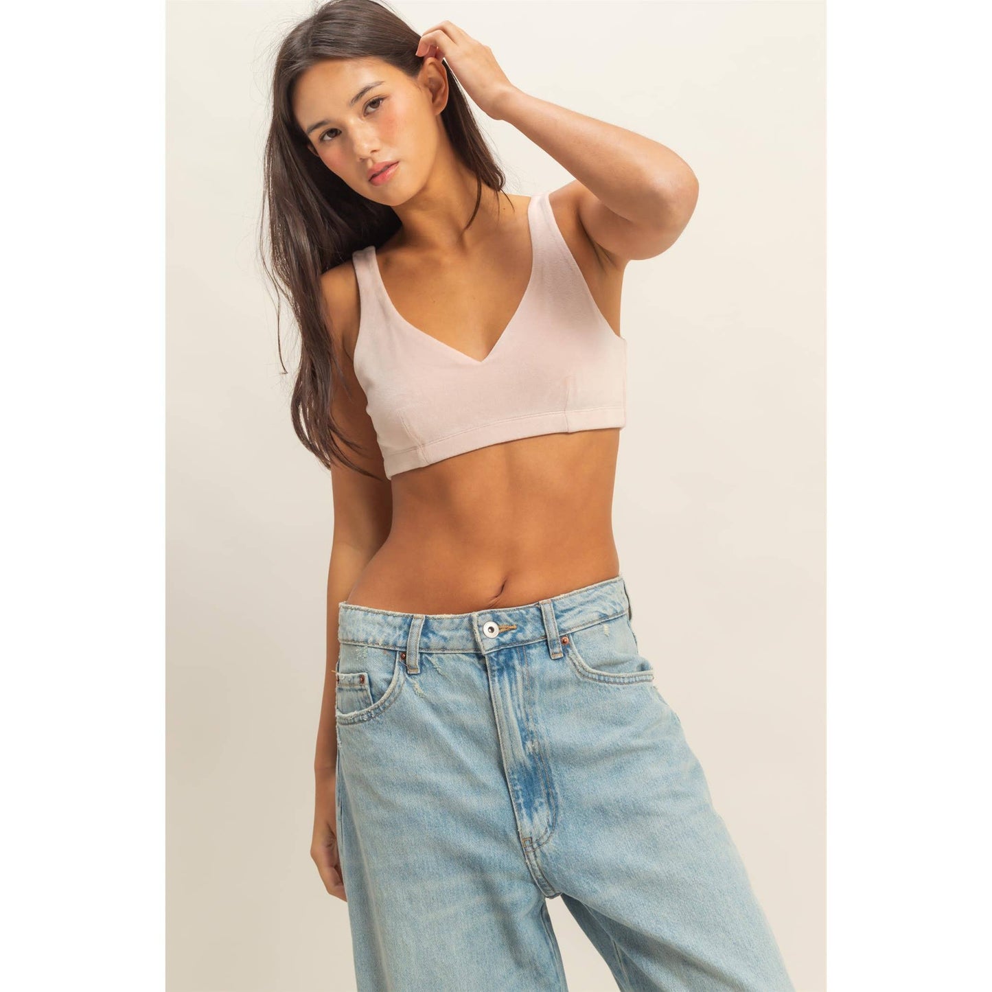 V-Neck Crop Bralette Top